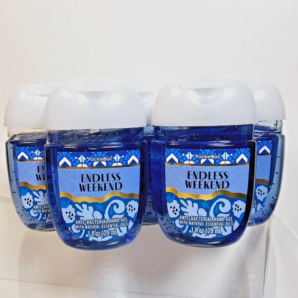 Bath & Body Works Other - 5 ENDLESS WEEKEND Bath Body Works Anti Bacterial Hand Gel Pocketbac 1oz each NEW